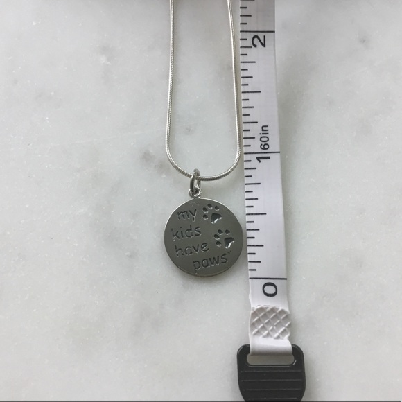 Sterling My Kids have Paws Necklace - Picture 4 of 16